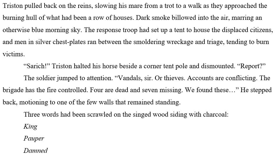 LABuckAuthor's tweet image. It's not easy choosing a snippet that doesn't spoil stuff in the first book, but this should do it. #FantasyIndiesApril