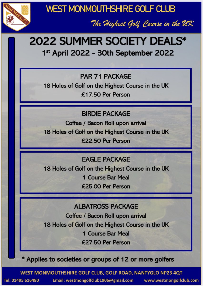 West Monmouthshire Golf Club tweet media