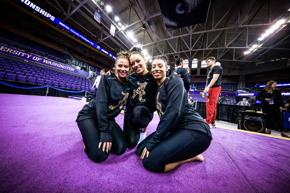 BamaGymnastics's tweet photo. Almost GO time ‼️👀

#Team48 | #RollTide https://t.co/UsMgM2OaJy