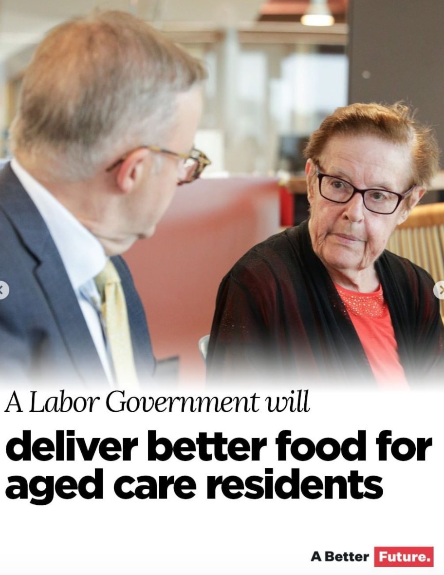We fought with the nursing home about the 'dog food' they tried to feed our mum, finding her in wet sheets etc

We need #AlboForPM  right now!!

#TheRightThingToDo

#TheDecentThingToDo

#TheLaborThingToDo

#BudgetReply2022 

#CallTheElectionDickhead 

#BetterFuture

#auspol