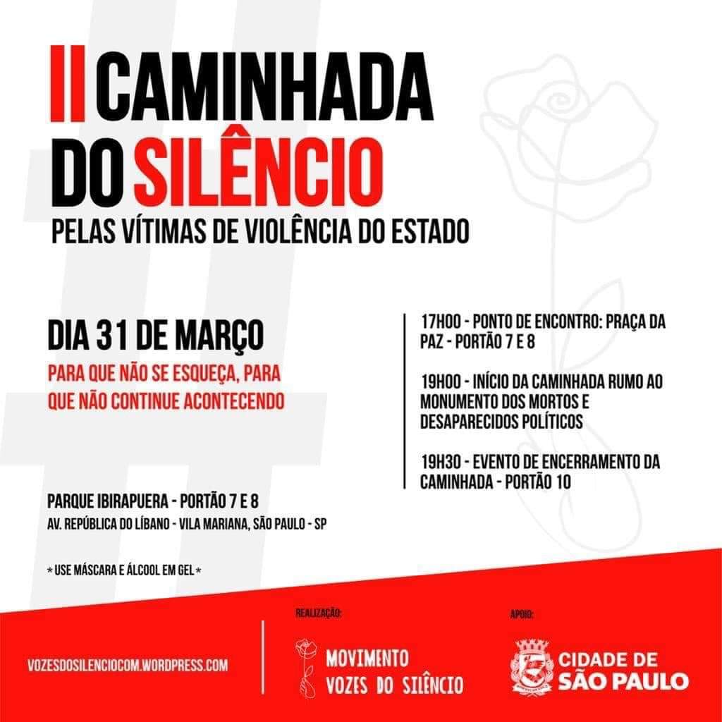 KuncDantas's tweet photo. É hoje, a partir das 5 da tarde, no Ibirapuera. 
#ditaduranuncamais
#ContraViolênciaDoEstado
#LutoéLuta https://t.co/0DkvYskdFM