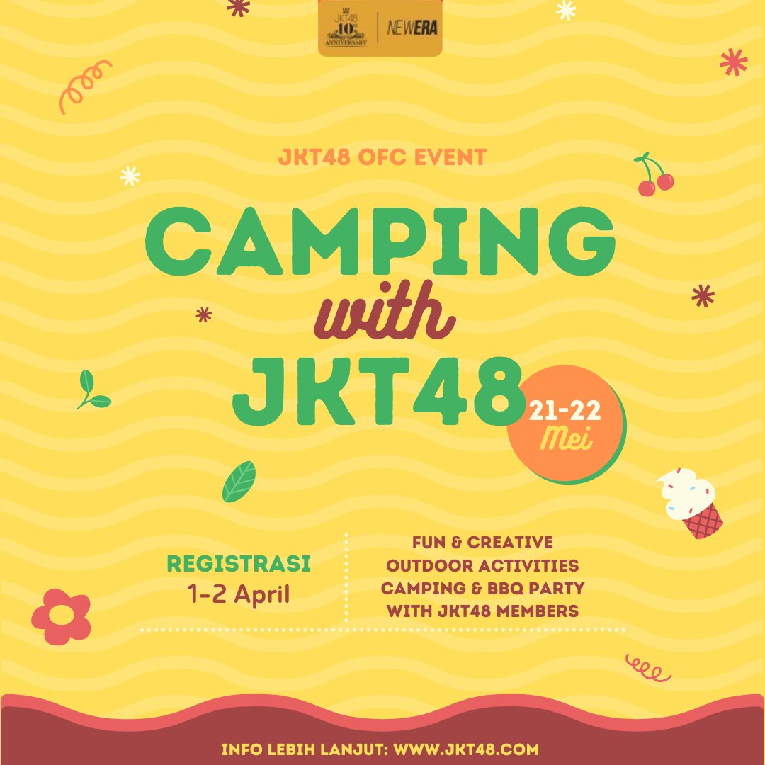 igerible's tweet photo. [NEWS] Informasi Mengenai Event OFC "Camping with JKT48"! https://t.co/Ur70BOzHb3 https://t.co/ubQuO3DcG4