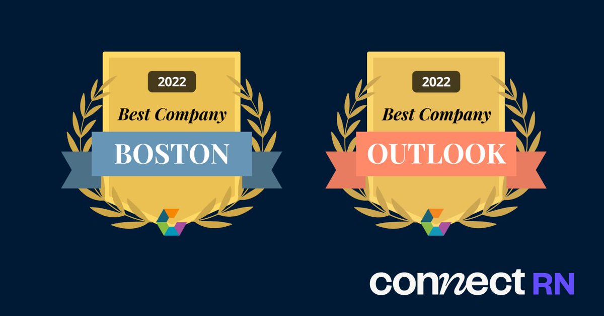 connectrnapp's tweet photo. We're thrilled to be recognized with not just one, but two @Comparably awards! 2022 is off to an amazing start and we couldn't be more proud of our people, our mission, and the impact we're making on the lives of nurses and aides across the country. #connectRN #healthtech https://t.co/AAvgXmv1Iy