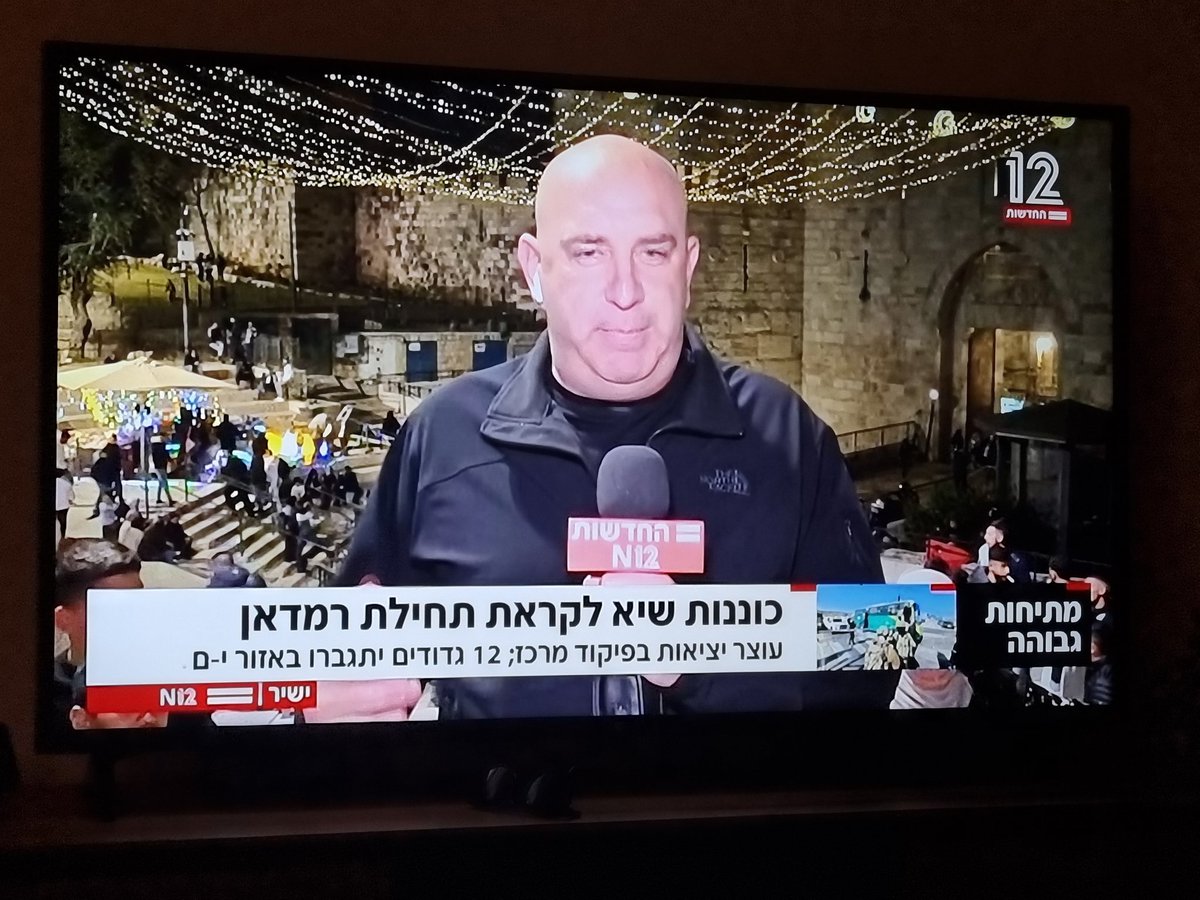 הרקע הכי סוראליסטי לדיווח על הסלמה