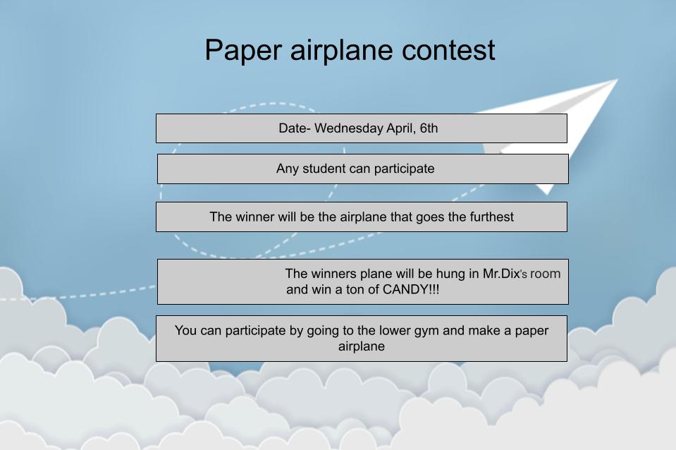 RMS_Shamrocks's tweet photo. From Pixar pizza parties to football and basketball competitions to Get Up and Go Bingo to paper airplane and writing contests, we've got a little something for everybody!

These are the fliers that students made in Mr. Dix's class to promote their events. 

#rmselevate https://t.co/uIgQWH3YIp