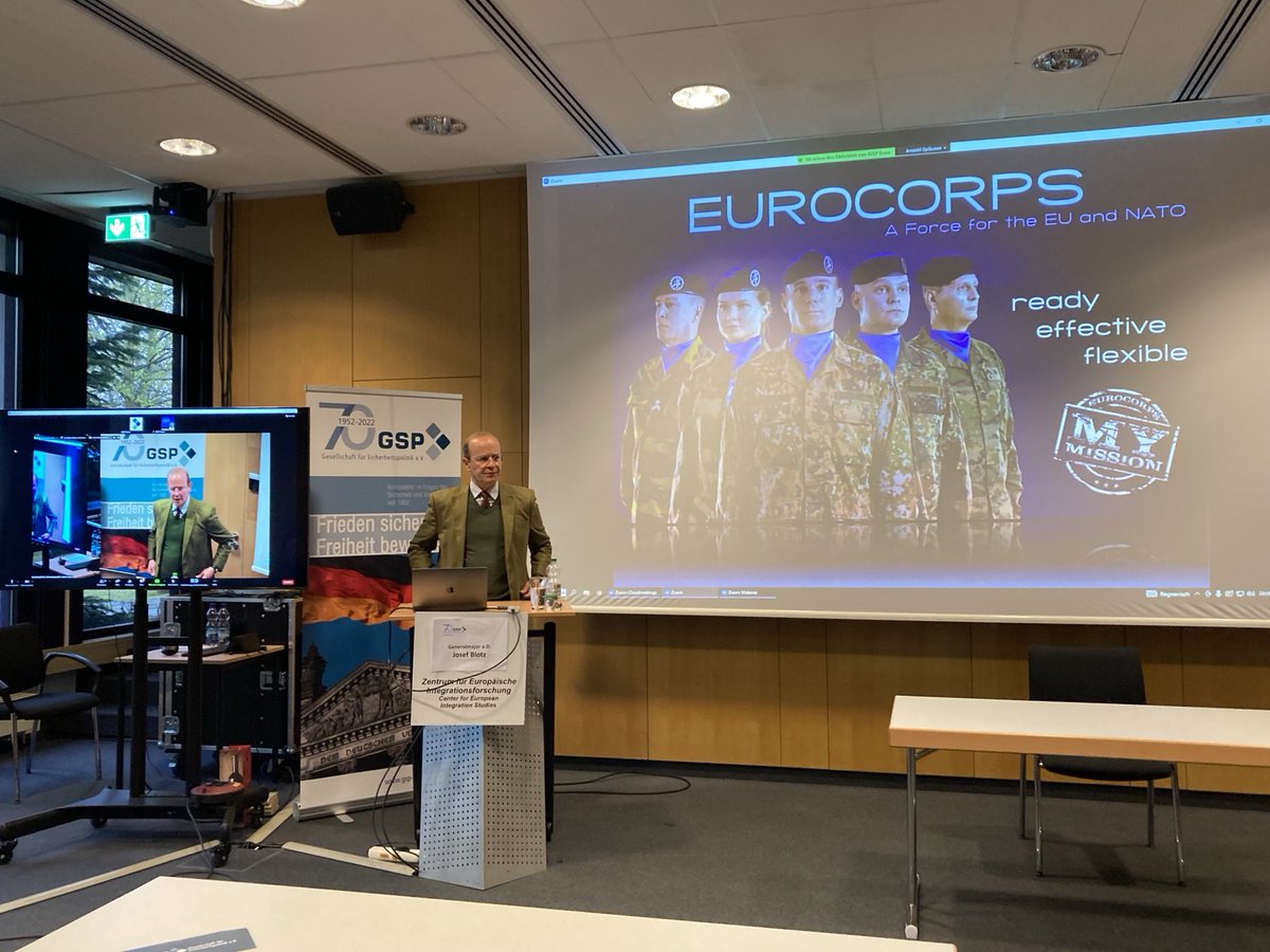 Benni Roelen (@benniroelen) on Twitter photo Gerade bei der <a href="/JGSP_Bonn/">JungeGSP-Bonn</a> in den Räumlichkeiten der Uni Bonn: GenMaj aD Josef Blotz, der zum #Eurocorps vorträgt. Europäische Verteidigung, aktueller denn je. <a href="/GSPSipo/">Gesellschaft für Sicherheitspolitik e.V. (GSP)</a> @JGSP_Mannheim <a href="/JungeGSP/">JungeGSP</a> Gerade bei der <a href="/JGSP_Bonn/">JungeGSP-Bonn</a> in den Räumlichkeiten der Uni Bonn: GenMaj aD Josef Blotz, der zum #Eurocorps vorträgt. Europäische Verteidigung, aktueller denn je. <a href="/GSPSipo/">Gesellschaft für Sicherheitspolitik e.V. (GSP)</a> @JGSP_Mannheim <a href="/JungeGSP/">JungeGSP</a>