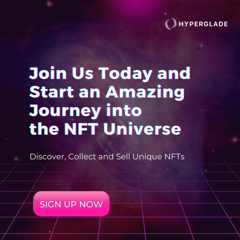 hyperglade's tweet image. Hyperglade.io marketplace is onboarding now! Signup now to get your NFTs featured on our marketplace. #hyperglade #nft #crypto #creators