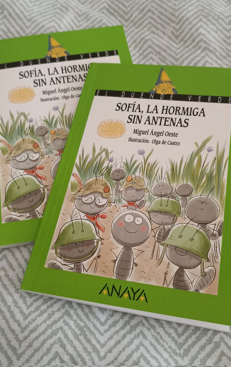 Ya está en nuestras manos y el 14 de abril llegará a las librerías españolas de la mano de <a href="/anayainfantil/">Anaya Infantil</a>.

Volvemos a la literatura infantil con #SofiaLaHormigaSinAntenas,  el segundo título de <a href="/M_A_OESTE/">Miguel Ángel Oeste</a>  y un nuevo carro de valores para los más pequeños.
