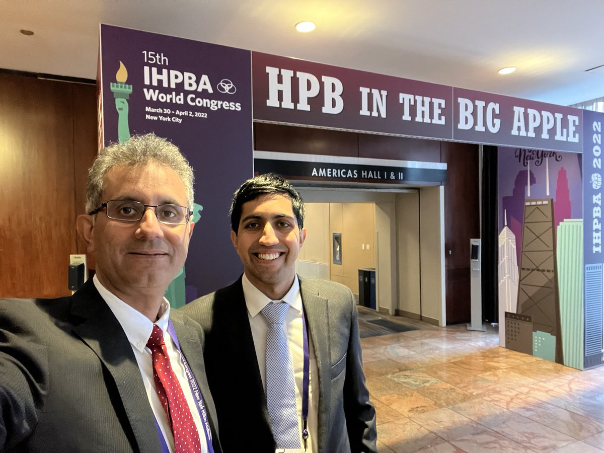 Two generations (father and son), working 8,000 miles apart (Pakistan and USA) did not meet due to #Covid_19 since 2019, now enjoying #IHPBA2022 together……awesome…Epic…..#IHPBA #IHPBA22
