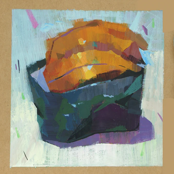 Felt a bit rusty with gouache, so I took it to Big Sur and painted these 30 min plein airs.. Oh.. and a delicious uni sushi. Can't wait for tmrw's #PleinAIrpril <3!!!!!! 