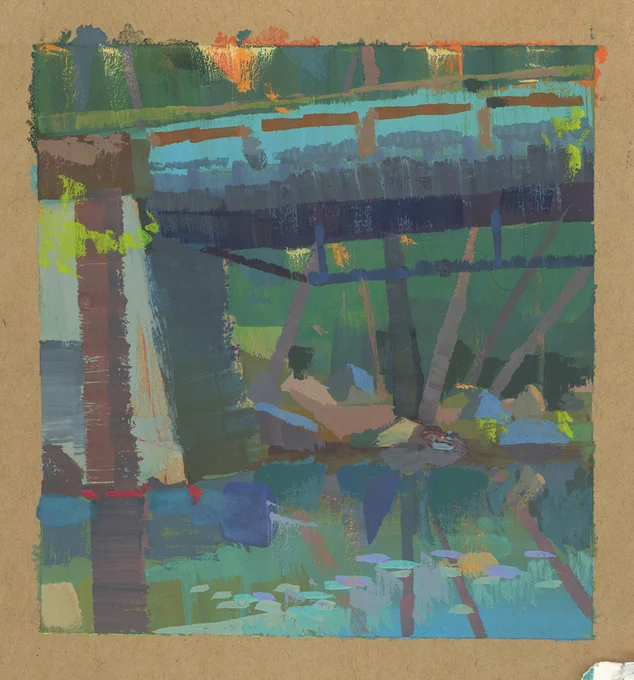 Felt a bit rusty with gouache, so I took it to Big Sur and painted these 30 min plein airs.. Oh.. and a delicious uni sushi. Can't wait for tmrw's #PleinAIrpril <3!!!!!! 