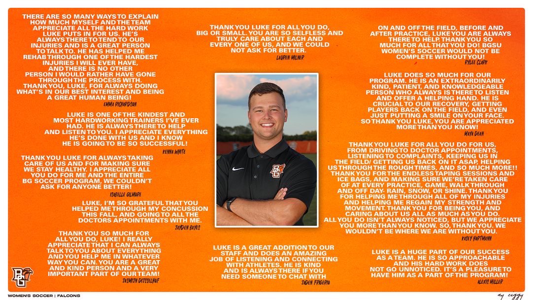 BGSU_WSoccer's tweet photo. Thank you for everything, @bockbrader27!! 

#AyZiggy https://t.co/XkiuNwmCU6