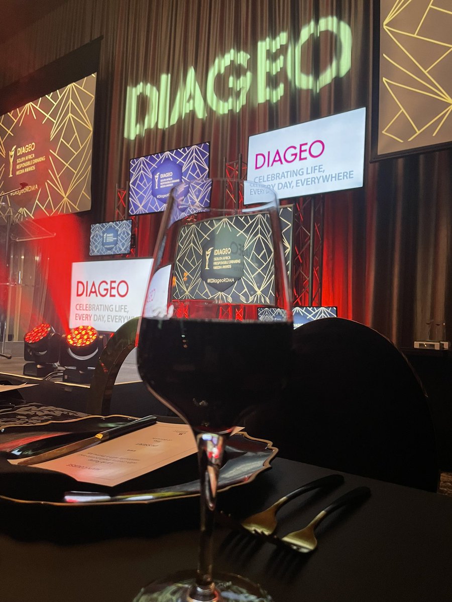 We’re excited to be at the Diageo RDMA 2022 ceremony this evening  #DiageoRDMA 

<a href="/AsbakAnton27/">Anton Pretorius</a> <a href="/Wandawyn/">Wanda</a> @lisa__lottering