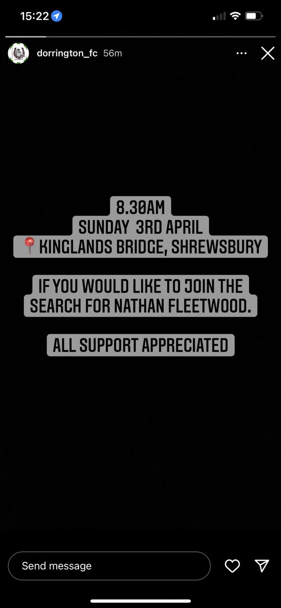 DorringtonFc's tweet photo. #FindNathan https://t.co/yK97P4P5Pj
