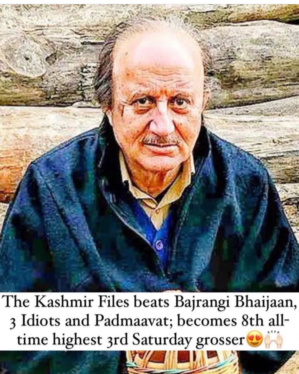 AnupamPKher's tweet photo. आंसुओं की एक ऐसी कहानी जो दुनिया भर के लोगों के दिलों में जगह बना रही है! Sometimes pain connects people! 💔❤️ #TheKashmirFiles #KashmiriHindus https://t.co/Eds98Kzch1