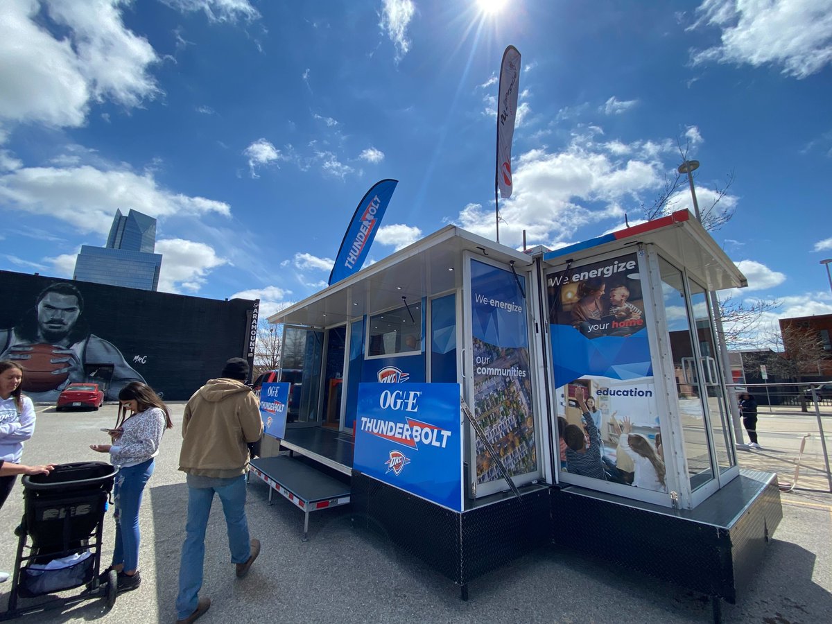 The <a href="/okcthunder/">OKC THUNDER</a> are popped up at the Paramount building on Film Row in the <a href="/ArtsDistrictOKC/">Arts District</a>. Stop by before 1pm and pick up a FREE City Edition t-shirt.