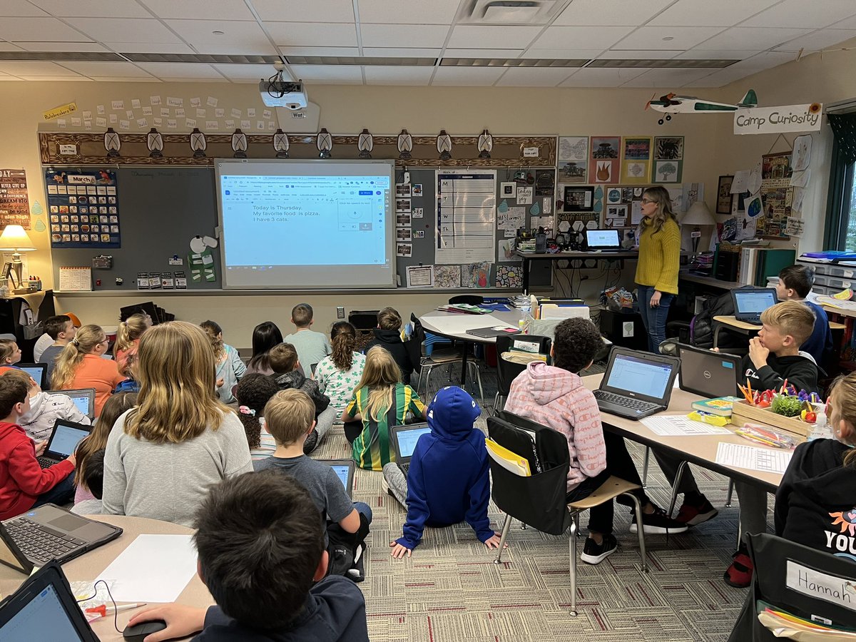Thank you to <a href="/attranwws/">Beth Becher</a> and Anne West for coming to teach our third graders about Snap&amp;Read and CoWriter! Thankful for your expertise!