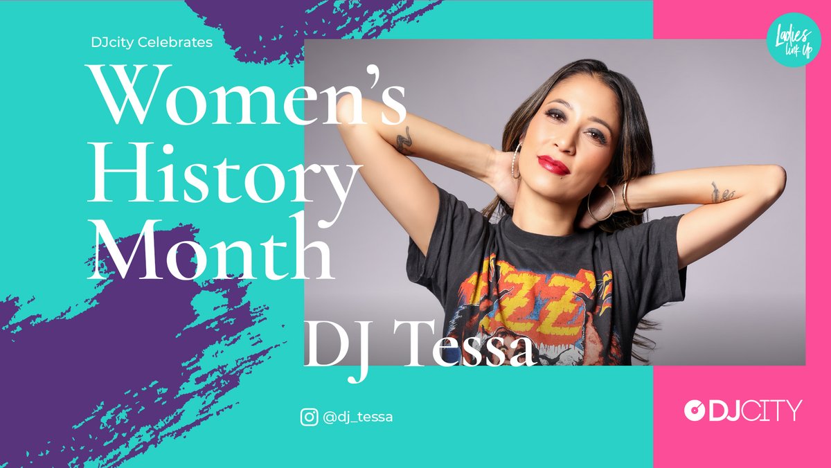 DJcity's tweet photo. In honor of #WomensHistoryMonth, we are showing love to some talented DJs from around the country. Today we feature #DJTessa

#LadiesLinkUp https://t.co/T9loPctXzE