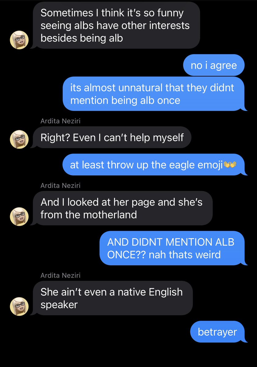 chxrrybeez's tweet photo. haven’t mentioned being albanian for 5 minutes and almost went through withdrawals @arditaneziri https://t.co/SPCa7EfGUP