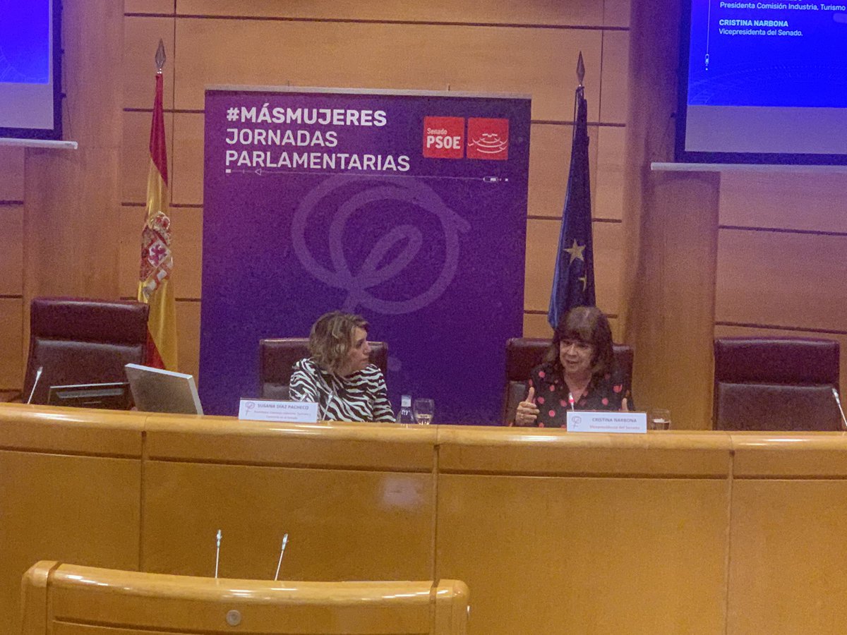 🏛Magníficas jornadas parlamentarias #MásMujeres organizadas por el <a href="/gpssenado/">PSOE SENADO</a>. Cuando creíamos que en esta cuestión era difícil involucionar, hoy se hace más necesaria esta reivindicación y por tanto estos espacios de reflexión.