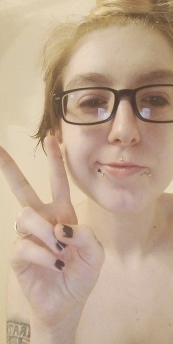 It's been a while #shorthair #punkasfuck #nonbinary #piercings #girlswithglasses #sluttyclowns #whoopwhoop