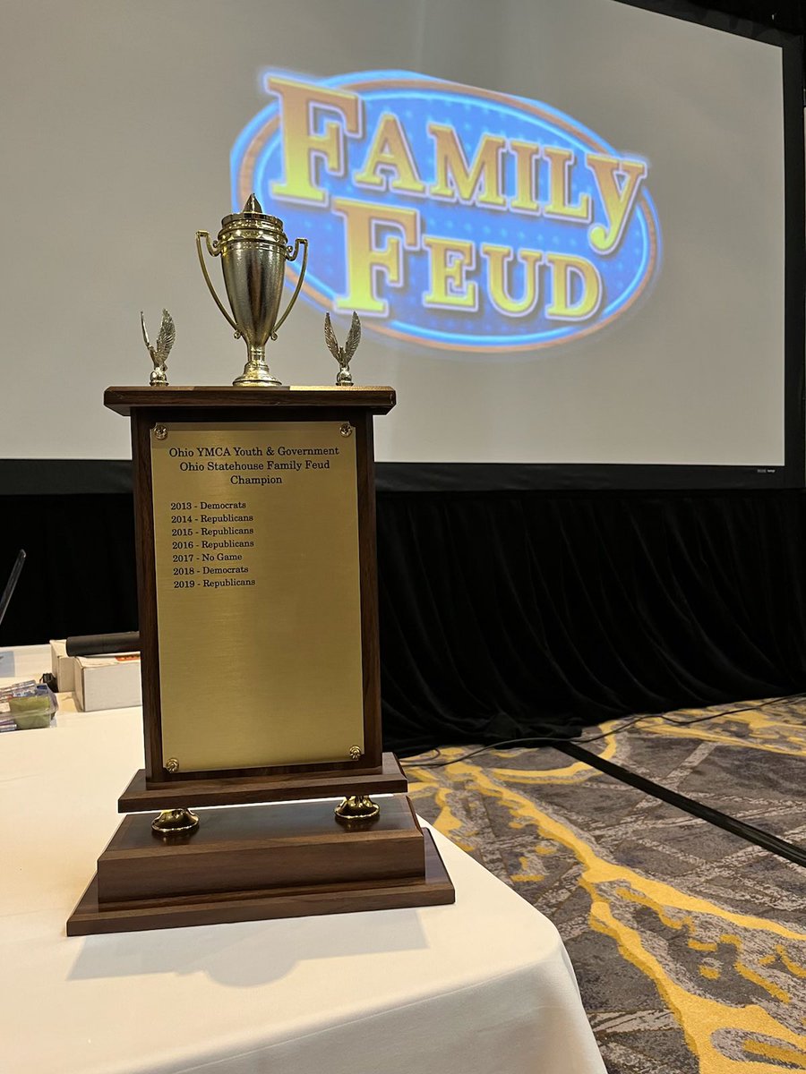 iamDontavius's tweet photo. With a score of 837 to 167—We are the champions. 

Proud to join Ohio House colleagues @Rep_Troy, @JayEdwardsOhio @Wilkinohio as we competed against the Ohio Senate in Family Feud to raise money for the @YMCA Youth and Government program. https://t.co/Jhedo7UtQh