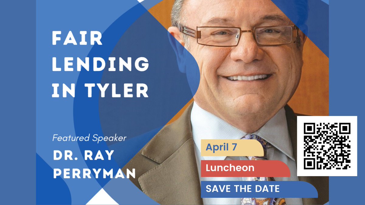 etxhumanneeds's tweet photo. DEADLINE TO REGISTER - APRIL 1 AT NOON - Join us for a FREE Fair Lending in Tyler luncheon with Dr. Ray Perryman on Thursday, April 7, 2022, 11:00 AM-1:00 PM at Tyler Junior College West Campus. ​ https://t.co/4ouJtxMPJW https://t.co/IaoOnkMqU0