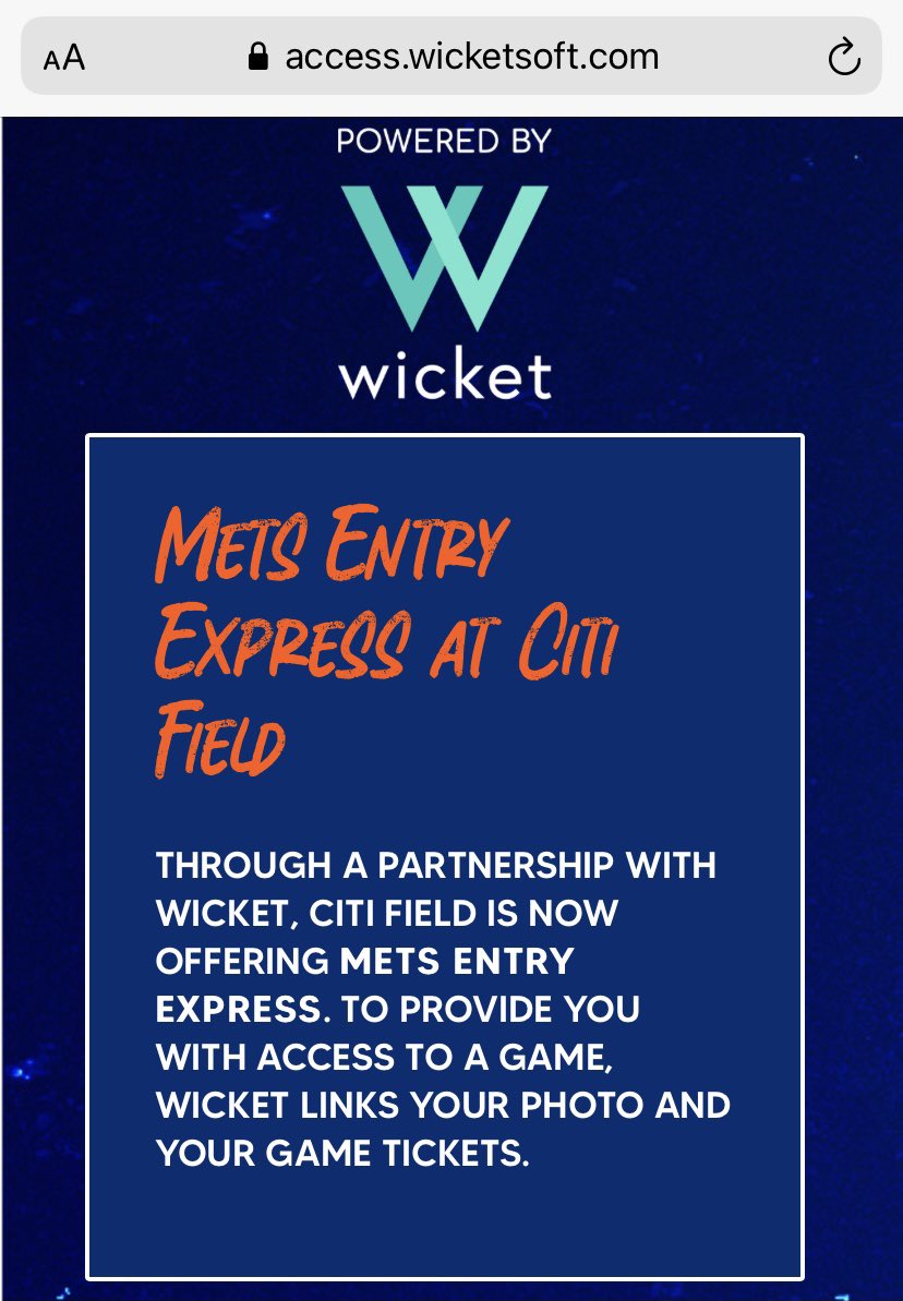 #Mets’ partnership activation with @wicketsoftware begins Opening Day. Fans will have the option to enroll in an express entry program through facial ticketing. Faster, touchless entry into the ballpark via designated lanes. Online enrollment available to anyone attending.