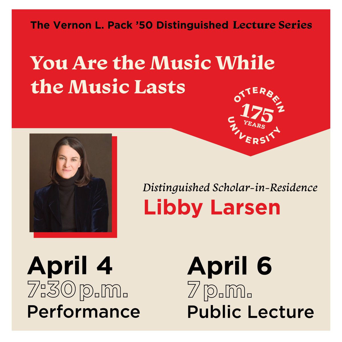 otterchoirs's tweet photo. Concert Choir is learning "Look To This Day," a new piece that Libby Larsen composed for them. Last week they performed for Dr. Larsen over Zoom, learning more about the work and goals for its premiere next week.  CC will perform the world premiere of this work April 4, 7:30 P.M. https://t.co/AnicRhdnoj