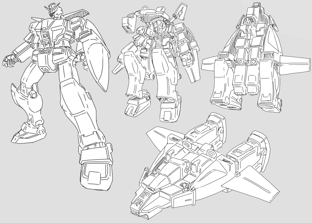 「これは以前描いたZガンダムです 」|にーやんのイラスト