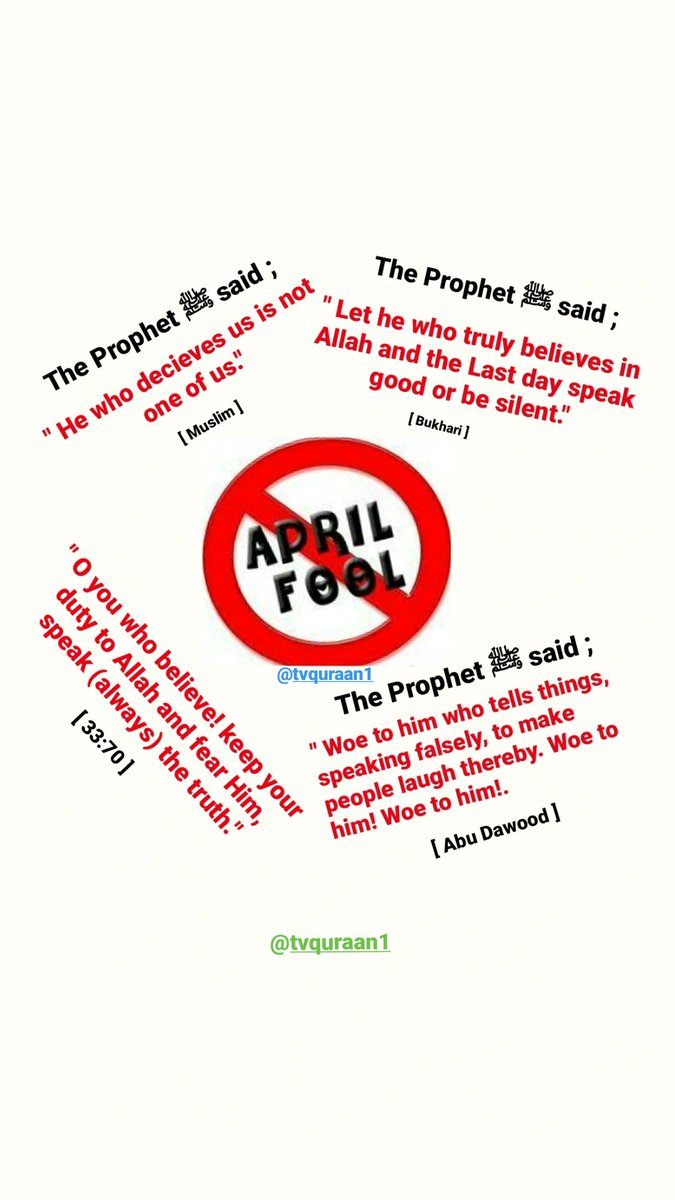 tvquraan1's tweet photo. #saynotoaprilfool https://t.co/FBbiTpaZtY