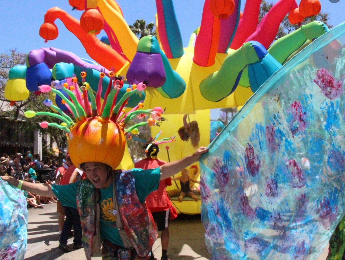 JohnPalminteri's tweet photo. SUMMER SOLSTICE PARADE route changes to Santa Barbara Street June 25. Thousands expected to participate.  Poster and t-shirt art contest underway.  https://t.co/kHUw4iNM3y https://t.co/9SZz5d6Qw6