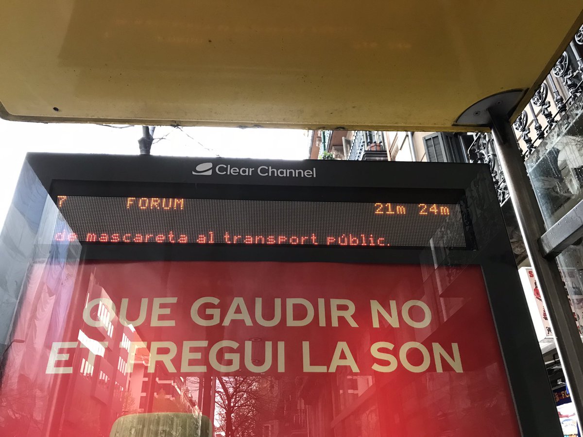 piscinia82's tweet photo. Més de 30min esperant el bus 7 i encara sense passar… inicialment eren 21min però els minuts al comptador i nosaltres seguim esperant. Parada 221 @TMB_Barcelona @TMBinfo https://t.co/XqlIaabBmo
