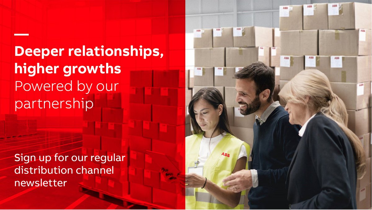 JoannaSteggles's tweet photo. Want to be informed about the latest trends, news from #ABB?
The latest issue of our dedicated newsletter for Distributors is out now, showcasing some of the most exciting news from across the glob. 
Subscribe now here! https://t.co/tD1zmPutGt
#distributionchannel #distributors https://t.co/1UiPQiJ2oh