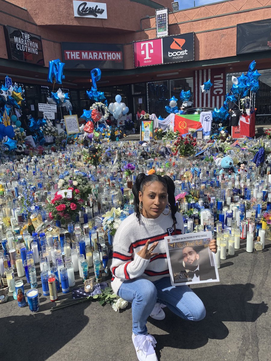 Even tho I was raised on Wilmington and Compton, imma always hold it down for Crenshaw and Slauson 💙🏁 #RIPNipsey
