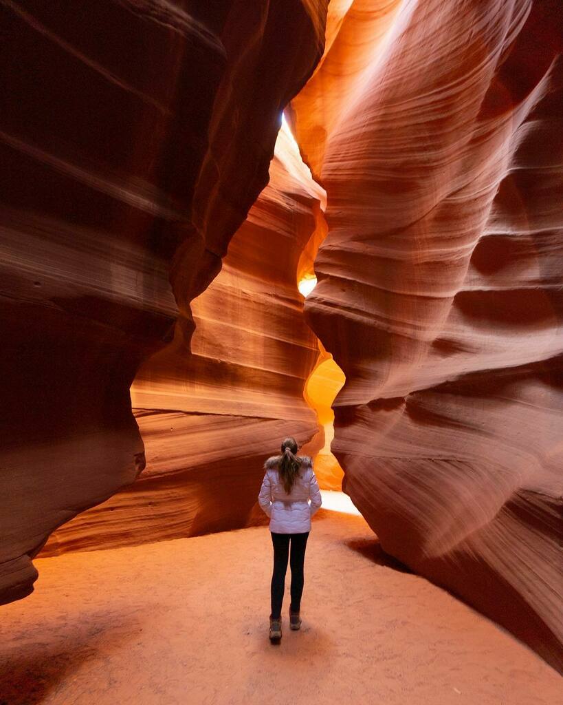 Org_Adventurer's tweet photo. Have you heard of Upper Antelope Canyon? SAVE for how to visit! ⬇️

🦌 Upper Antelope Canyon is one of several slot canyons in the Navajo Nation near Page, Arizona. It’s famous for its smooth curves and swirls in the canyon walls - carved by millions of years of intermittent … https://t.co/lwwTWSFm0Q