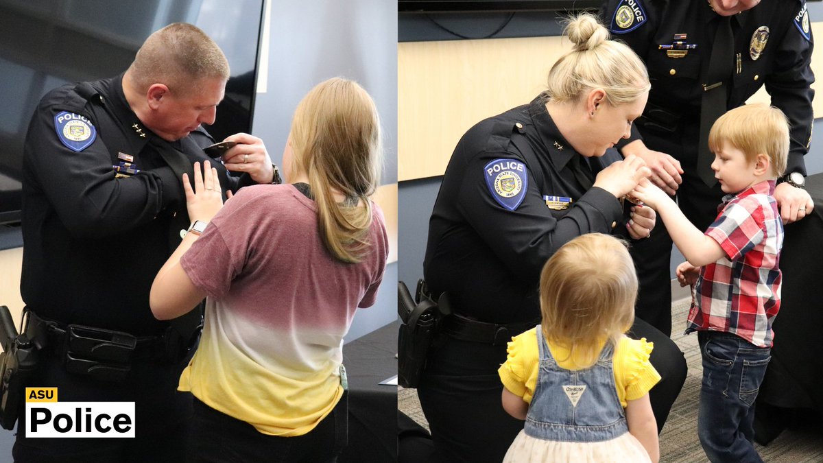 ASUPolice's tweet photo. Thank you to everyone who made it out to our Promotion Ceremony yesterday, and congratulations again to our newly promoted staff!
Watch the ceremony here π»π https://t.co/Oi5ZXe6FYV
#AdvancingTheField #ASUPolice π±π https://t.co/ATmQObygED