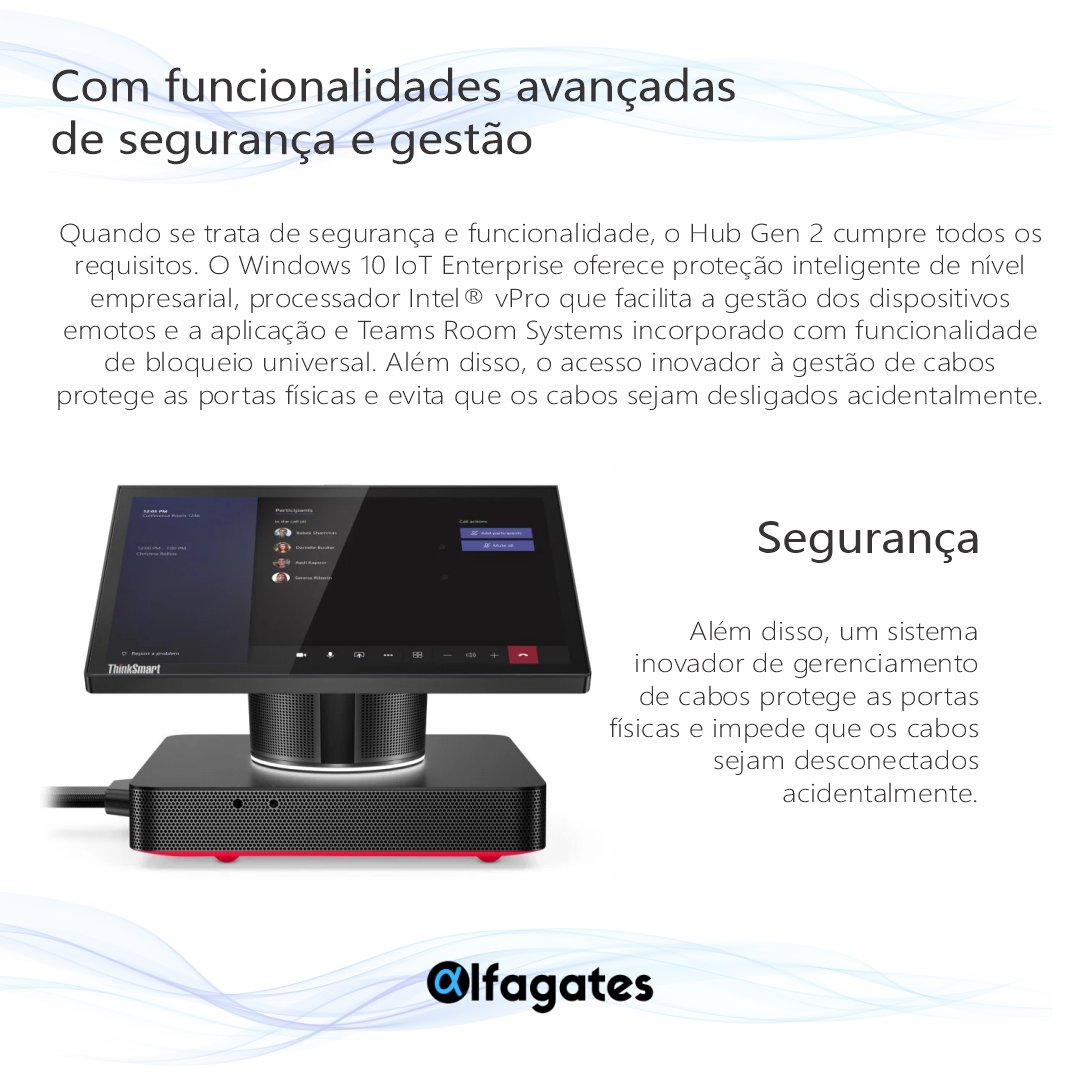 alfagates's tweet photo. Você vai querer agendar mais reuniões.
Com o ThinkSmart Hub Gen 2, as reuniões serão muito mais produtivas.
#Alfagates #Lenovo #ThinkSmart #Microsoft #hybridlife #videoconference #MicrosofTeams #ThinkSmartHub #ThinkSmartHubGen2 https://t.co/fIKtIj5Tgg