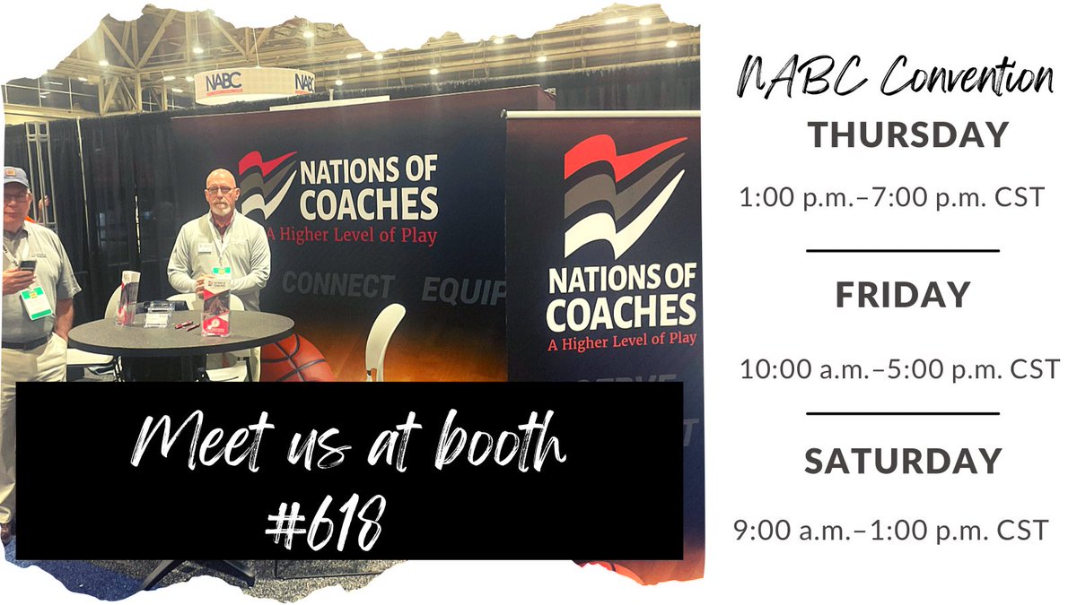 NationofCoaches's tweet photo. We’ll be at booth #618 all weekend. We’d love to see ya. https://t.co/BQ6t9wTLzv