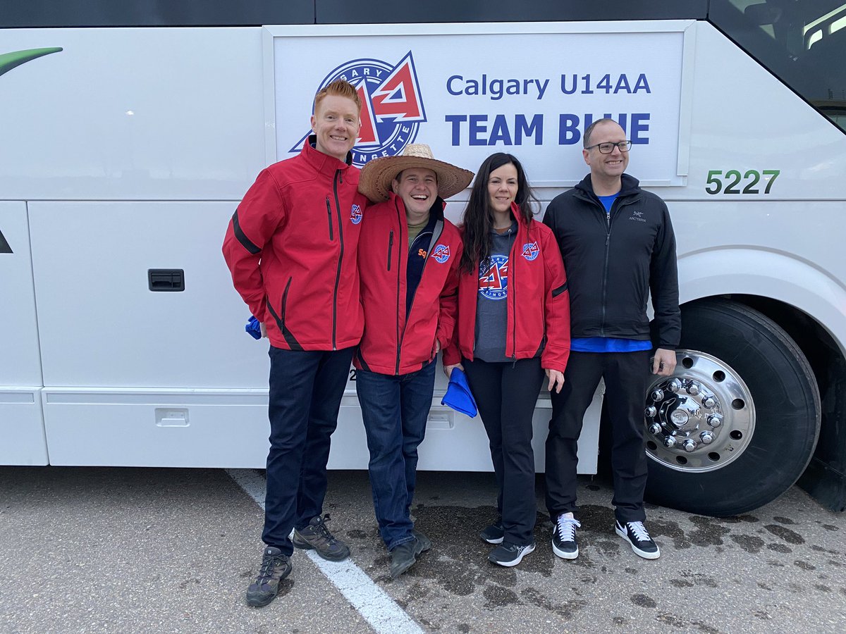 CalgaryU14AA2's tweet photo. Westerns here we come! Team Blue is ready to compete! #wcrc2022regina #blueringette #heygoblue #ringette https://t.co/7kDo0O4Cw6
