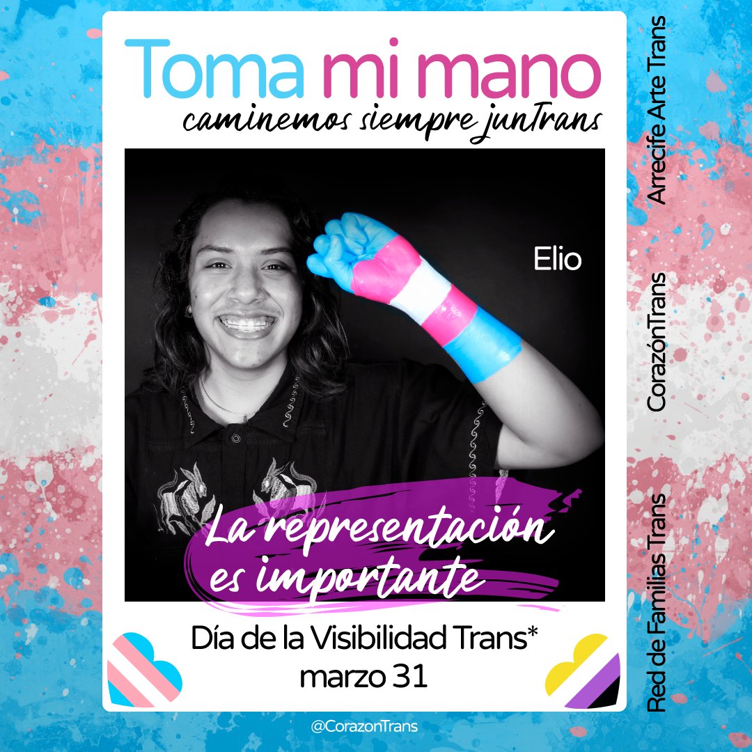 CorazonTrans's tweet photo. Toma mi mano, no estás sola, solo, sole #31MVisibilidadTrans #InfanciasTrans #OrgulloTrans #TomaMiMano #TeAmoTrans https://t.co/PeCCGq0n37