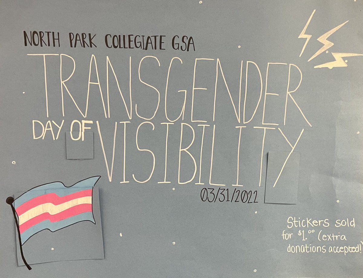 Smile4U72's tweet photo. NPC showing support for International Transgender Day of Visibility. https://t.co/YqheKYEZzY