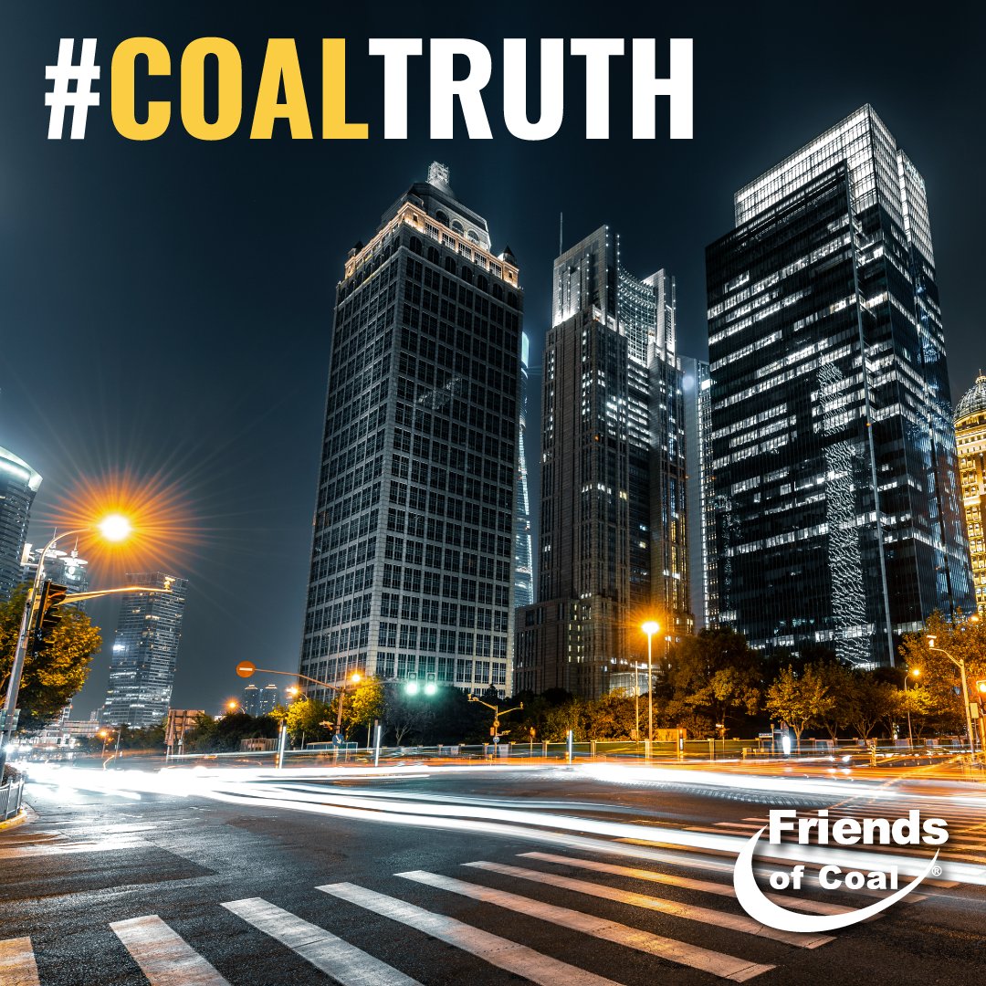 FriendsofCoalKY's tweet photo. U.S. coal helps supply energy needs and provides vital input for growing cities. We need affordable, reliable and secure coal power now more than ever. It's the #CoalTruth! https://t.co/d5BGLr3f9N