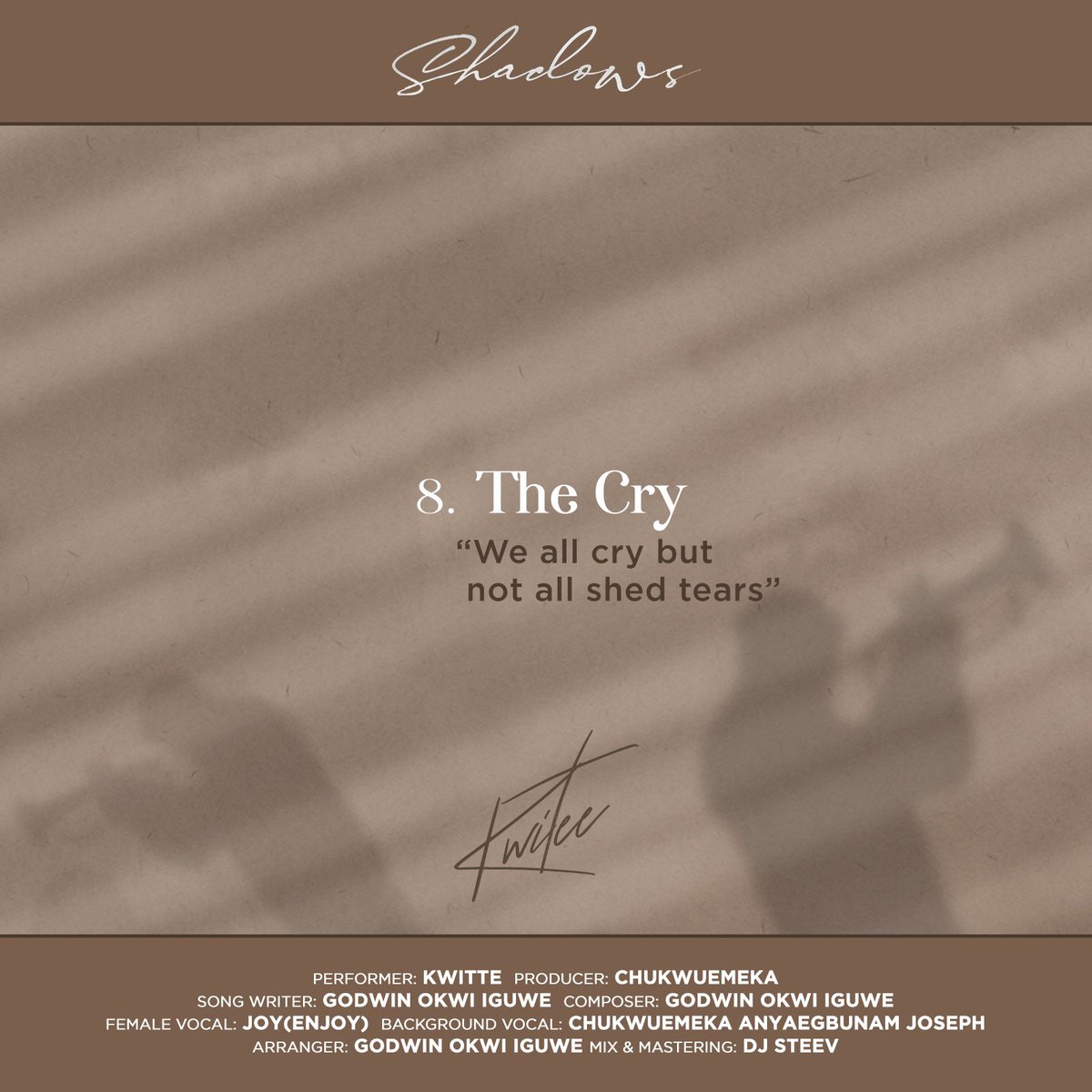 kwiteemusic's tweet photo. It's the hypocrisy of the society which makes a man laugh but not cry. For we all cry !!

#music #Jazz #shadows #shadowsiscoming #besttrumpeterinafrica https://t.co/nRmVA0ynHB
