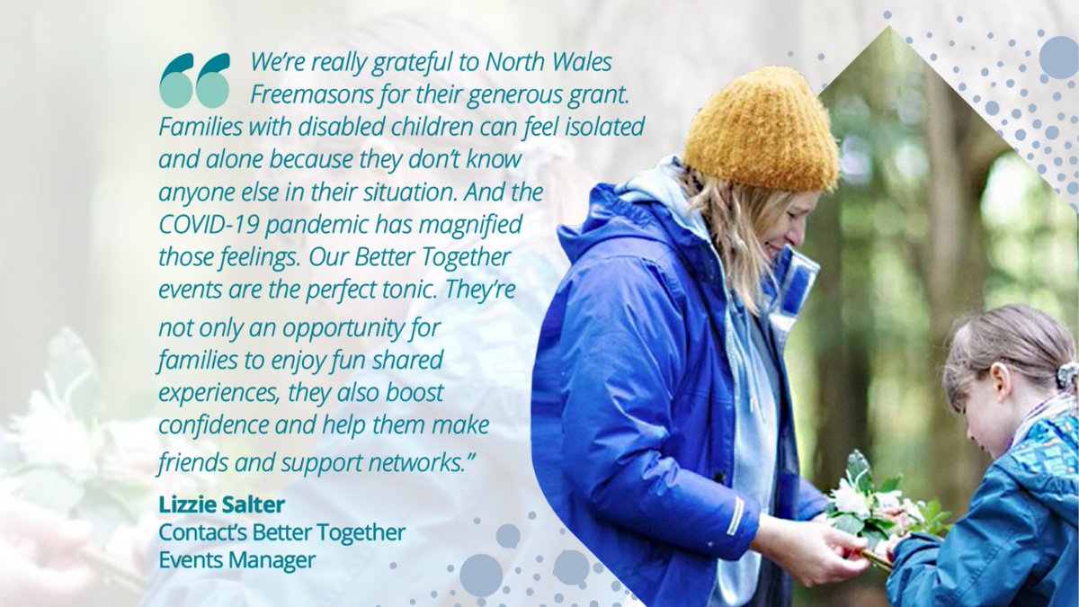 NWFreemasons's tweet photo. Thanks to a £150,000 @Masonic_Charity grant, @contactfamilies can continue to provide fun events for disabled children and their families in North Wales. 

#FEST2028 https://t.co/nihRIcBiN2