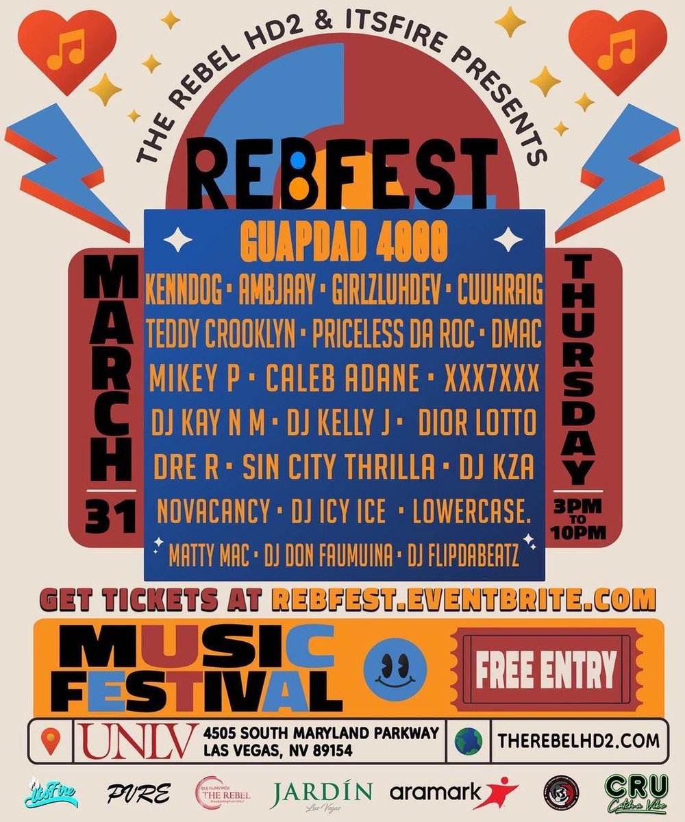 LasVegasLocally's tweet photo. Go check out @rebfestlv today at the UNLV Student Union

🎟️ https://t.co/kmxehjVvF7 https://t.co/fiqCCnvYTO