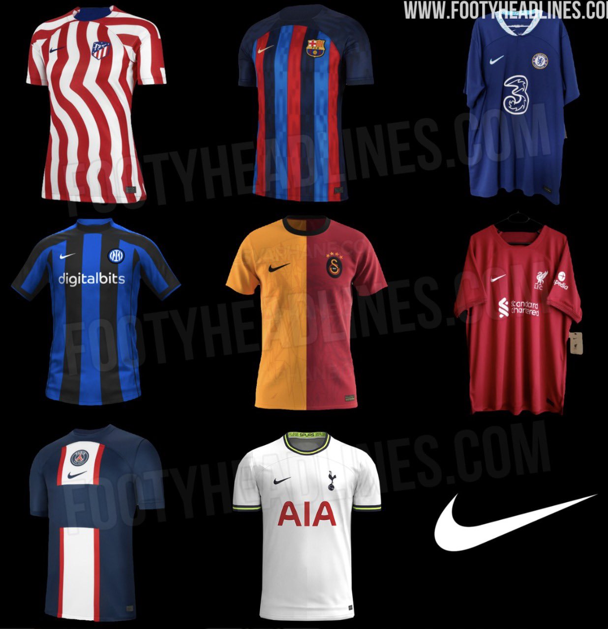 Futmais | Menino Fut 님의 트위터: "O novo uniforme principal de alguns clubes  patrocinados pela Nike. https://t.co/anG9QZBr6M" / 트위터