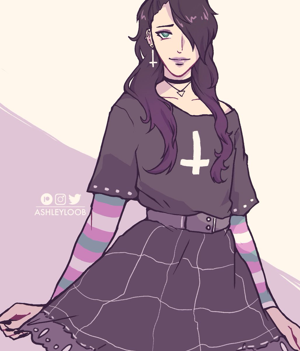 「happy trans day of visibility!! here's E」|🤔ASH🤔のイラスト