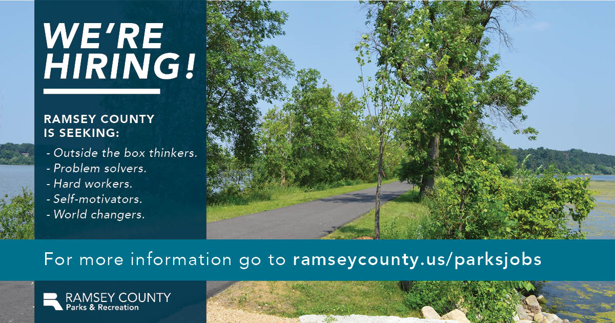 Want this to be your view this summer? Join our team! <a href="/RamseyCtyParks/">Ramsey County Parks</a> is hiring for seasonal positions:

▪ Golf Grounds Staff
▪ Lifeguards
▪ Park Maintenance
▪ Park Services Coordinator
▪ Waterpark Admissions

Learn more: ramseycounty.us/ParksJobs