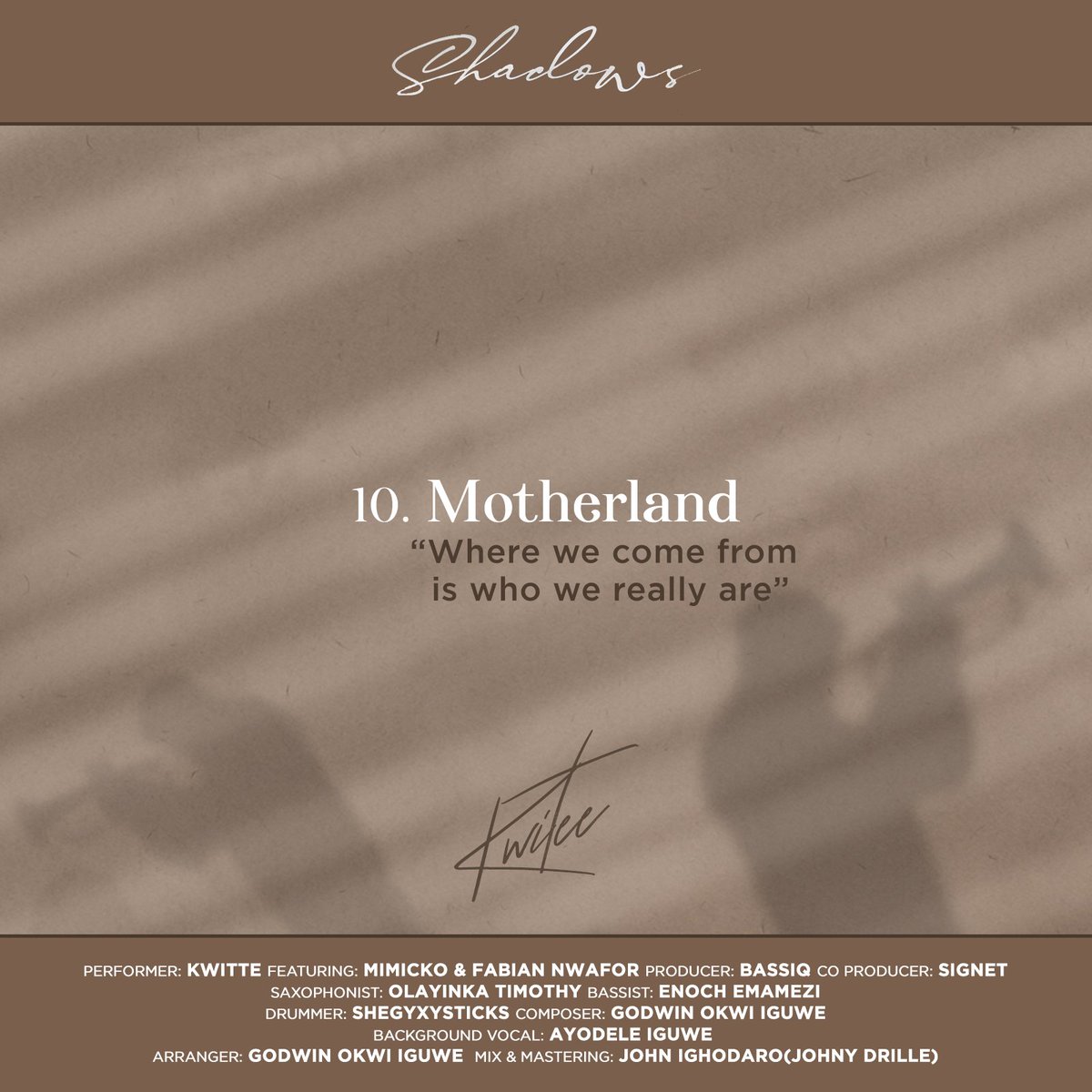 kwiteemusic's tweet photo. We are born of a nation, and we are shaped by its features. Whatever that nation offers — whether it’s hardship or opportunity — is our inheritance

#track10 #shadows #Jazz #jazzmusic #shadowsiscoming https://t.co/KXE3A5I0ax